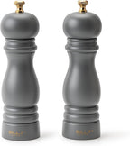 Salt and Pepper Grinder Pepper Mill Grinder Pepper Grinders Shakers Salt Mill Set of 2 with Adjustable Ceramic Rotor 7 Inch Grey