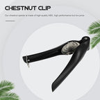 Handheld Chestnut Clip Nutcracker Black Abs Chestnut Opener Walnut Peeling Tool Kitchen Specialty Gadget for Home Use
