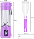 MIAOKE Portable Blender, Personal Mini Juice, USB Rchargeable Juicer Cup with Six Blades in 3D, Smoothie Blender Home/Office/Outdoors