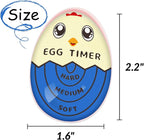 Lasubst Egg Timer for Boiling Eggs that Changes Color When Done, Blue