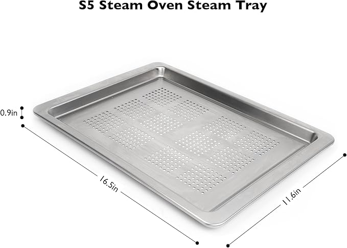 VAL CUCINA Steam Oven Perforated Steam Tray, Compatible with VSO30W/ VSO30W Steam Oven Countertop (Perforated Steam Tray)