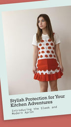 Vintage Floral Apron for Women with Functional Pockets Adjustable Neck Strap for Cooking Baking Mother's Gift