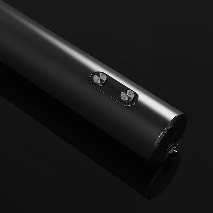 Electric Wine Opener, Battery Operated Wine Bottle Opener, Cordless Automatic Corkscrew, Fast Cork Removal, One Click Button, Gift Idea for Wine Lovers, Kitchen Bar Party Restaurant, Black