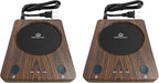 SEALON SLM02 Electric Coffee Mug Warmer (Wood, 2-Pack) - 3-Temperature Desk Cup Warmer with Auto Shut-Off (4 Hours) for Heating Coffee, Tea, Milk & Beverages
