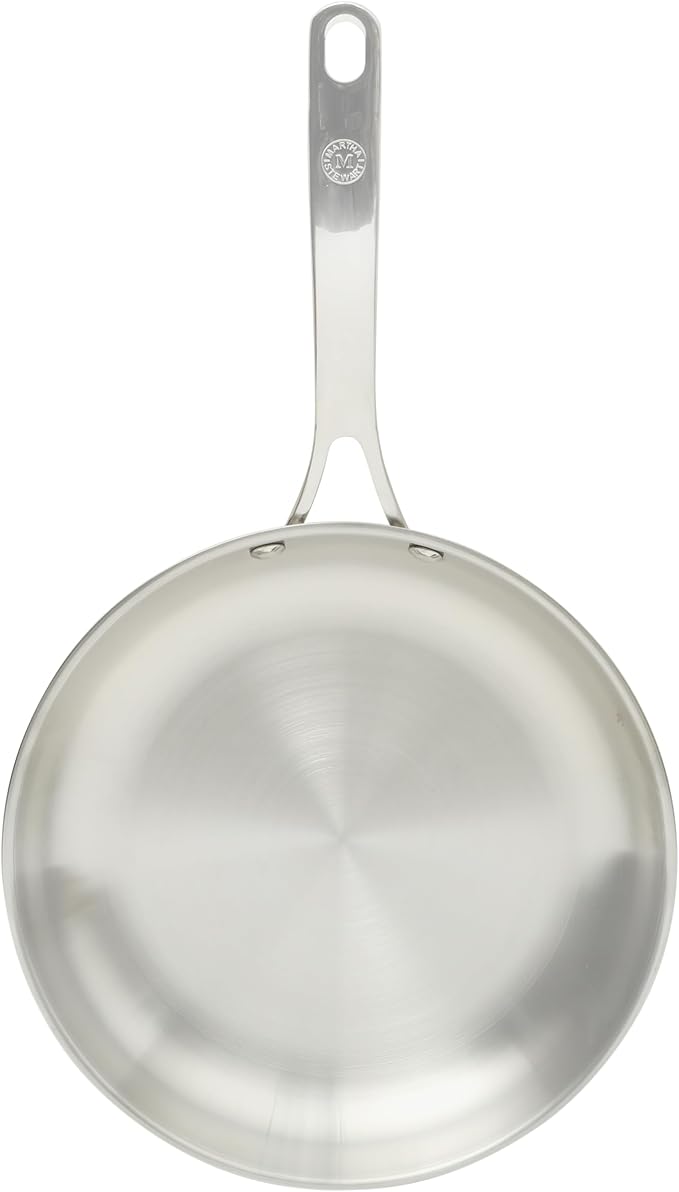 Martha Stewart Castelle 10" Stainless Steel Frying Pan Non Toxic Fry Pan Skillet