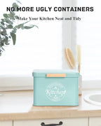 Dishwasher Pod Container with Hinged Lid. Farmhouse Metal Dishwaser Pods Holder for Kitchen Cabinet Organizer. Modern Kitchen Decor and Accessories. Dishwasher Detergent Tablet Storage (Green)