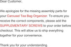 HTB Carousel Tea Bag Organizer for Counter, 2 Tier Tea Bag Holder with 6 Removable Tea Baskets and Acacia Wood Station, Tea Organizers and Storage for Cabinet, Countertop