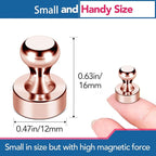 LOVIMAG Fridge Magnets 18Pcs Refrigerator Whiteboard Small Strong Magnet Classroom Kitchen Accessories Decorative Locker Set Decor Must Haves Office Calendar Refrigerador Magnetic Cute Rose Gold