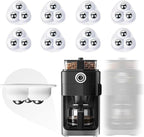 Appliance Casters - Furniture Sliders & Appliance Rollers for Kitchen, Coffee Machine, Blender, Oven - Helps Mom or Wife Easily Solve Countertop Sliding (White, 8pcs)