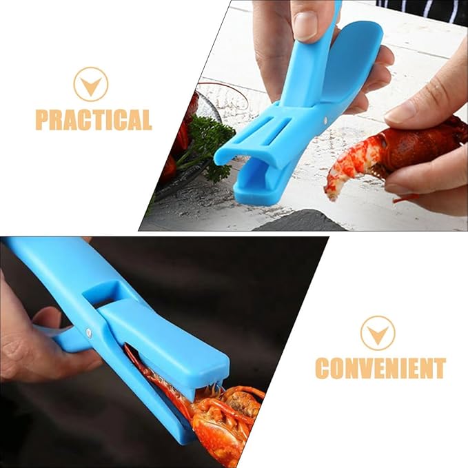 Luxshiny 2pcs Crawfish Peeler and Shrimp Sheller Tool Set, Household Seafood Shelling Device with Ergonomic Handle for Easy Crayfish and Shrimp Shell Removal, Kitchen Specialty Gadget
