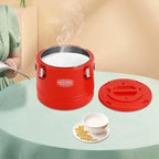 Eapmic 31.7Qt Insulated Food Container, Stainless Steel Container, 30L Commercial Soup Carrier 6 Hours Heat Preservation for Hot and Cold Food Storage Restaurant Canteen Home Lunch Use (Red, 30L)