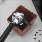 Coffee Knock Box Grounds Container ABS Bucket Anti Slip Powder Beveled Residue Barista Accessories Maker Tools(Black)
