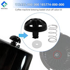 Coffee Maker Brew Basket Stop Valve Kit Replacement Part 112435-000-000 185774-000-000 Compatible with Hamilton Beach Coffee Makers 990117900 990237500