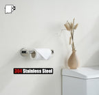 JQK Chrome Toilet Paper Holder, 5 Inch 304 Stainless Steel Thick 8mm Tissue Paper Dispenser for Bathroom, Hold Mega Rolls, Polished Chrome Wall Mount, TPH120-CH
