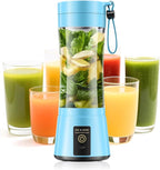 Portable Blender for Smoothies & Shakes - Cordless Personal Size Blender with 6 Blades, 380Ml Juice Cup, Lightweight & Rechargeable, Freshly Squeezed for Picnic/Sports/Office, Mother's Day