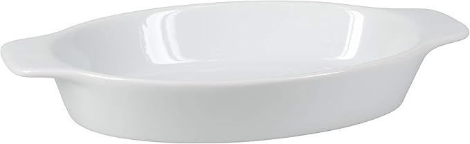 BIA Cordon Bleu Au Gratin Porcelain Baking Dish, Large, White (904998S4SIOC)