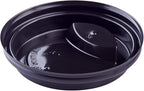 Karat 10-24 oz. Coffee Cup Sipper Dome Lid - Black (90mm) - 1,000 ct