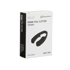 Restaurantware-Bar Lux Foil Cutter, 1 Wine Bottle Opener Accessory - Razor-Sharp Blades, Ergonomic Design, Black Plastic Bottle Seal Remover, For Wine Lovers