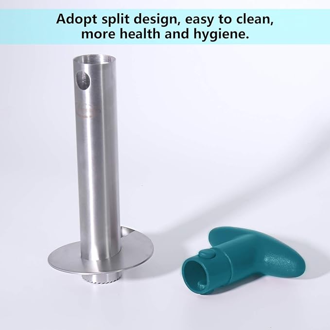 Pineapple Corer, [Upgraded, Reinforced, Thicker Blade] Newness Premium Pineapple Corer Remover, Stainless Steel Pineapple Core Remover Kitchen Tool with Sharp Blade for Diced Fruit Rings, Green