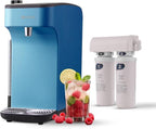 Carbonator, Soda Maker, Ice Cold Sparkling Water Maker, Water Cooler, Compatible with Screw-in 60L CO2 Cylinder (Not Included), Carbonator with 1.5L Water Tank, Touch Screen (Azure Blue)