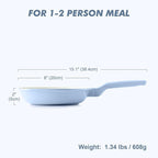 SENSARTE Nonstick Ceramic Frying Pan 8-Inch, Healthy Non Toxic Skillet, Induction Compatible Omelet Pan with Heat Resistant Handle, PFAS-Free, Blue