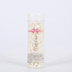 Kasvan White Pearl Sugar Sprinkles - Edible Candy Pearls 130g/4.58 Oz, Mix Size, Baking Cake Decorations, Ice Cream Toppings and Cookie Decorating, Wedding Party Chirstmas Supplies