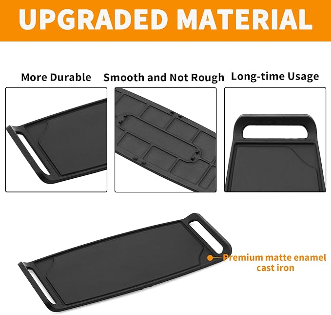 Upgraded AEB72914211 AEB72914208 Griddle Replacement for LG Stove Parts Cast Iron Griddle Plate AEB72914204 LG Gas Range Griddle Plate Stove Top Cooktop Burner Griddle Pan Flat Top Pan