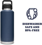 YETI Rambler 46 oz Bottle, Vacuum Insulated, Leakproof, Stainless Steel with Chug Cap