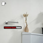 JQK Chrome Toilet Paper Holder, 5 Inch 304 Stainless Steel Thick 8mm Tissue Paper Dispenser for Bathroom, Hold Mega Rolls, Polished Chrome Wall Mount, TPH100-CH