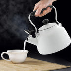 Chantal Tea Kettle, Vintage Series, Enamel on Steel, Whistling (White)