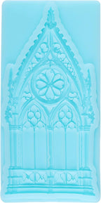 Retro Gothic Window Fondant Silicone Molds for Cake Decorating Cupcake Topper Chocolate Candy Gum Paste Polymer Clay