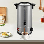 Coffee Urn, 65 Cup Coffee Percolator Commercial Coffee Maker, 10L Stainless Steel Coffee Maker Hot Water Beverage Dispenser Electric Coffee Urn For Catering, Wedding, Party