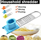 Multifunctional Vegetable Cutter Shredder Cutter Slicing Cutting Fruit Melon Peeler (Green)