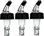 3 Pack Measured Liquor Pour Spout, Liquor Bottle Pourers, Measure Pour Spout for Liquor Bottles, Bottle Pourers for Alcohol, Shot Pourer Cocktail Liquor Dispenser Bar Bartending Tool -2oz/60ml