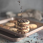 HAPPIELS Nonstick Baking Sheet Set of 2 | PFOA & BPA Free Non Toxic Carbon Steel Cookie Sheets | Best Non Stick Oven Cooking Pans & Half Sheet Pan | Best Nontoxic Baking Trays 18 Inch