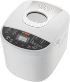 VEVOR Bread Maker, 19-in-1 2LB Dough Machine, Nonstick Ceramic Pan Automatic Breadmaker with Gluten Free Setting, Whole Wheat Bread Making, Digital, Programmable, 3 Loaf Sizes, 3 Crust Colors, White
