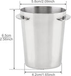 Coffee Dosing Cup 54mm, Espresso Coffee Dosing Cup, Stainless Steel Dosing Cup Compatible with All 58mm Portafilter,Coffee Powder Cup, Coffee Powder Feeder (1, Silver, 54mm)