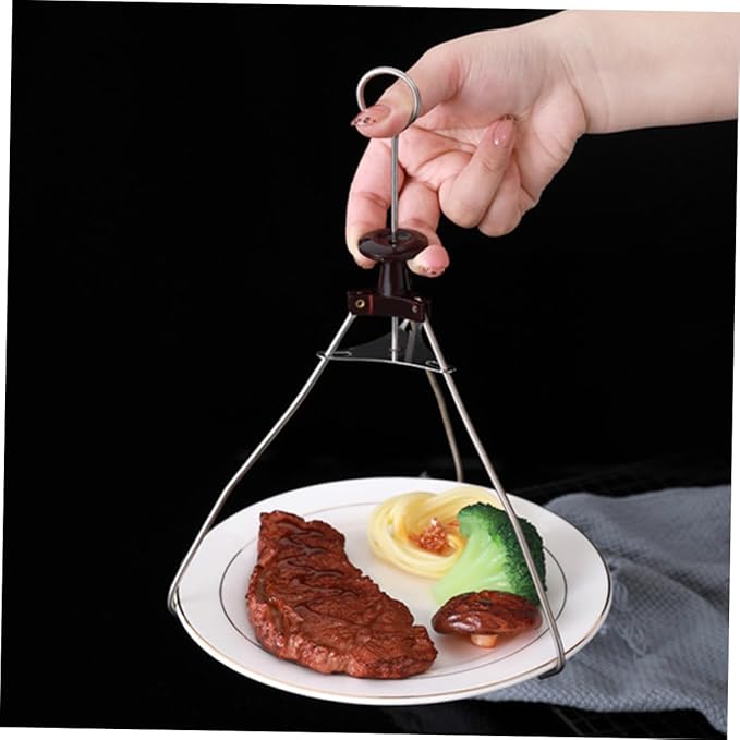 Healifty 2Pcs Bowl Clip Set 11 Inch Hot Plate Grabber Tool Microwave Safe Dish Lifters Kitchen Utensil for Safe Bowl and Plate Handling