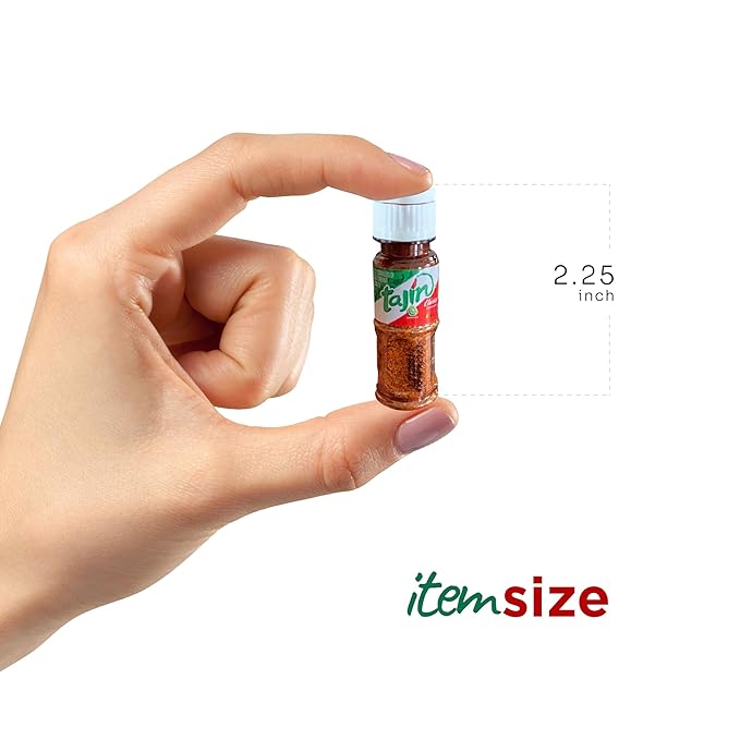 Primo Lines 15pcs Mini Tajin Bottles with 1 Keychain – 10g Chili Lime Seasoning, Mexican Spice for Fruits, Snacks, Drinks & Travel