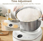 Joydeem Electric Dough Maker with Dual Seasonal Fermentation Function, 3.7Qt Dough Mixer Machine, Perfect for Bread Pizza Roti Dumpling Dough & Sourdough, HMJ-A351