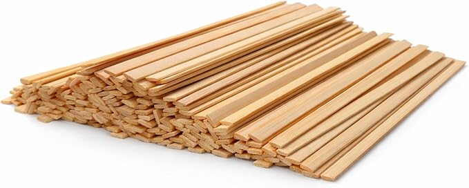 Coffee Stirrers, Bamboo Wood, Splinter-Free; Wooden Stir Sticks for Hot Chocolate, Coffee, Tea Etc, Drink Stirrer Bulk Package, Restaurant Supply, Coffee Bar, Cafe (100 Pack)