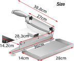 Manual Frozen Meat Slicer, Stainless Steel Meat Cutter Beef Mutton Roll Bacon Nougat for Home Cooking of Shabu Shabu Hotpot Korean BBQ