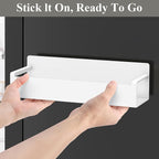 HuggieGems 6 Pack Magnetic Spice Rack Organizer for Refrigerator and Oven, White Fridge Organizers and Storage for Kitchen