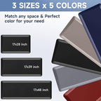 StepRite 4/5 Inch Thick Kitchen Mat Anti Fatigue Mat Kitchen Rugs Kitchen Decor Non-Slip, Stain Resistant, Water Resistant Kitchen Mats Desk Mat for Kitchen, Office, Workshop, Black, 17'' x 39''