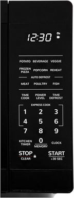 SHARP Compact Countertop Microwave Oven with Removable 10" Carousel Turntable, 700 Watt, 0.7 Cubic Feet, Black