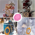 Mujiang Baroque Picture Frames Silicone Mold Photo Frame Fondant Molds Vintage Frame Mold For Sugar Cake Decorating Cupcake Topper Chocolate Gum Paste Candy Polymer Clay Set Of 2