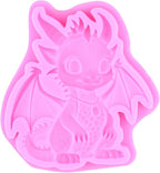 Dragon Fondant Molds Dragon Silicone Candy Mold For Cake Decoration Cupcake Topper Candy Polymer Clay Chocolate Gum Paste Set Of 2