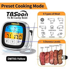 Multifunctional Digital Thermometer for Cooking,Food Thermometer+Thermometer Alarm+Kitchen Timer,Large Color Screen,Instant Read,Fast Response,grill bbq accessories,Kitchen Oven Meat Thermometer-DMT03