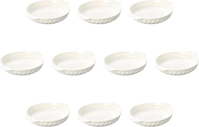 Set of 10 NB401 7 1/2 Au Gratin [9.1 x 7.5 x 1.6 inches (23 x 19 x 4 cm) | Setomonohonpo
