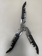 3 Sets Multi-function Wine Bottle Openers/Beer Bottle Openers, Professional Waiter Corkscrew Wine Openers(Black)